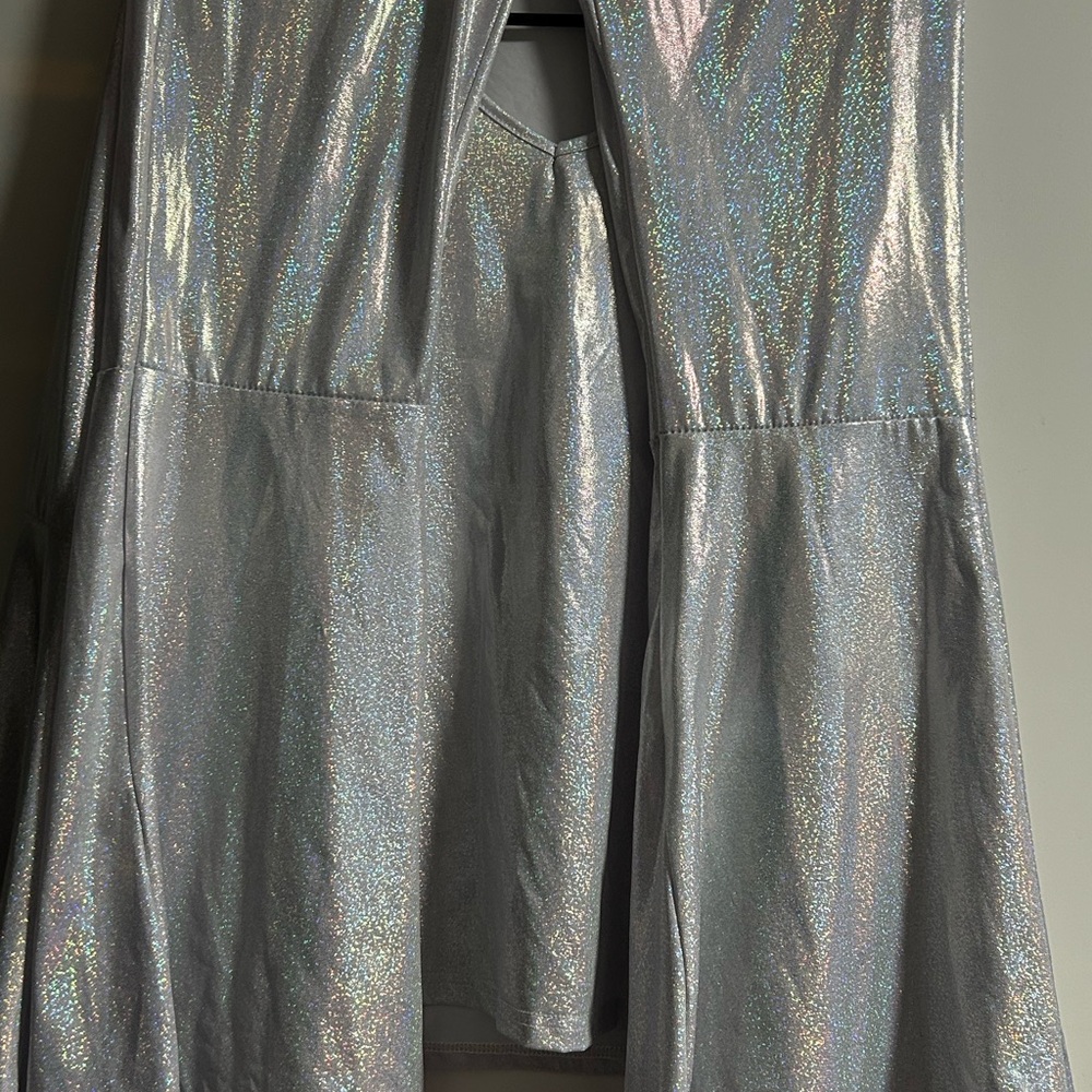 Two piece sparkly flared outfit